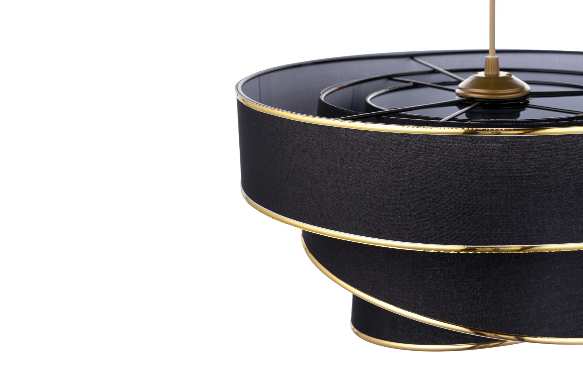 Opviq Pendelleuchte Couper gold schwarz B/H/T/L/D: ca. 40x72x40x40x40 cm E27 1 Brennstellen