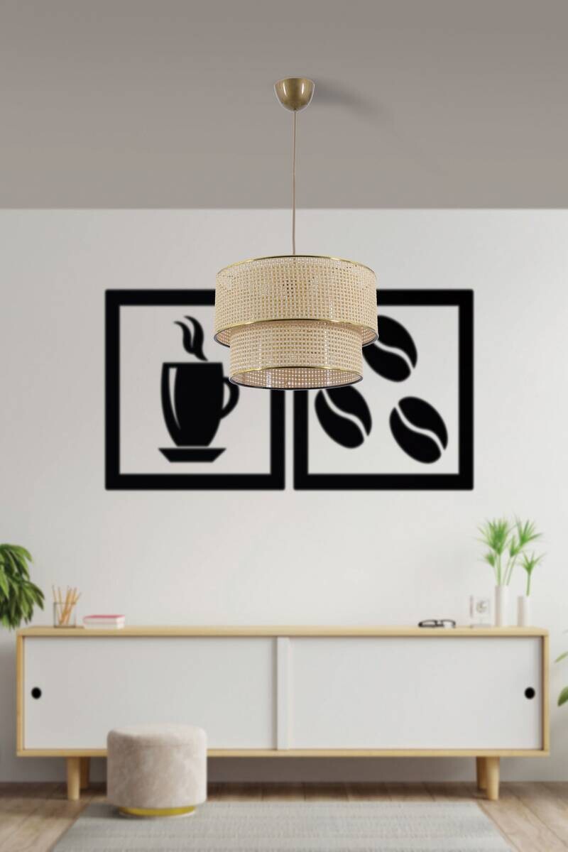 Opviq Pendelleuchte Hazeran weiß ecru Baumwolle B/H/T/L/D: ca. 30x70x30x30x30 cm E27 1 Brennstellen