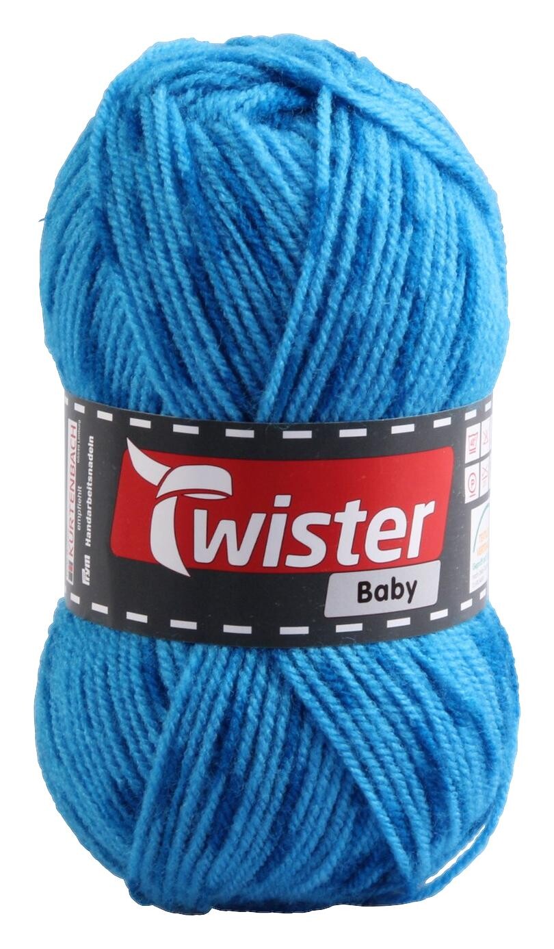 Twister Handstrickgarn Twister Baby türkis L: ca. 21000 cm