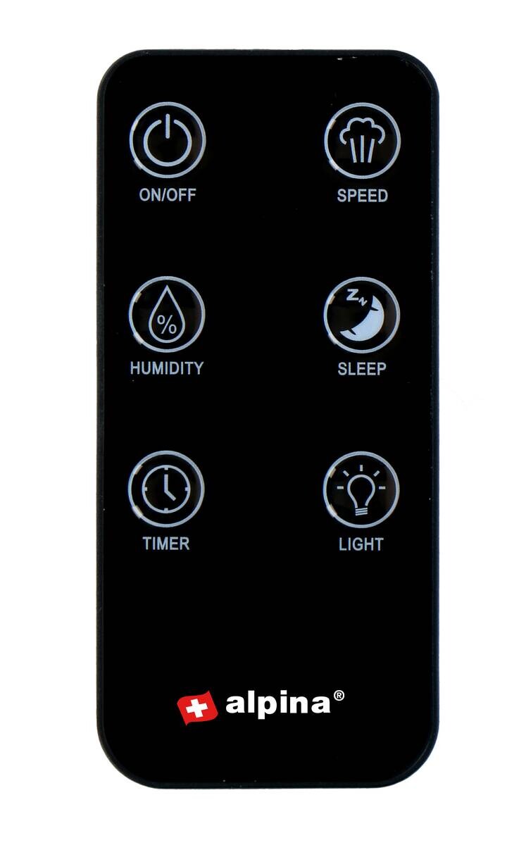 alpina Luftbefeuchter weiß B/H/L: ca. 16x33x25 cm