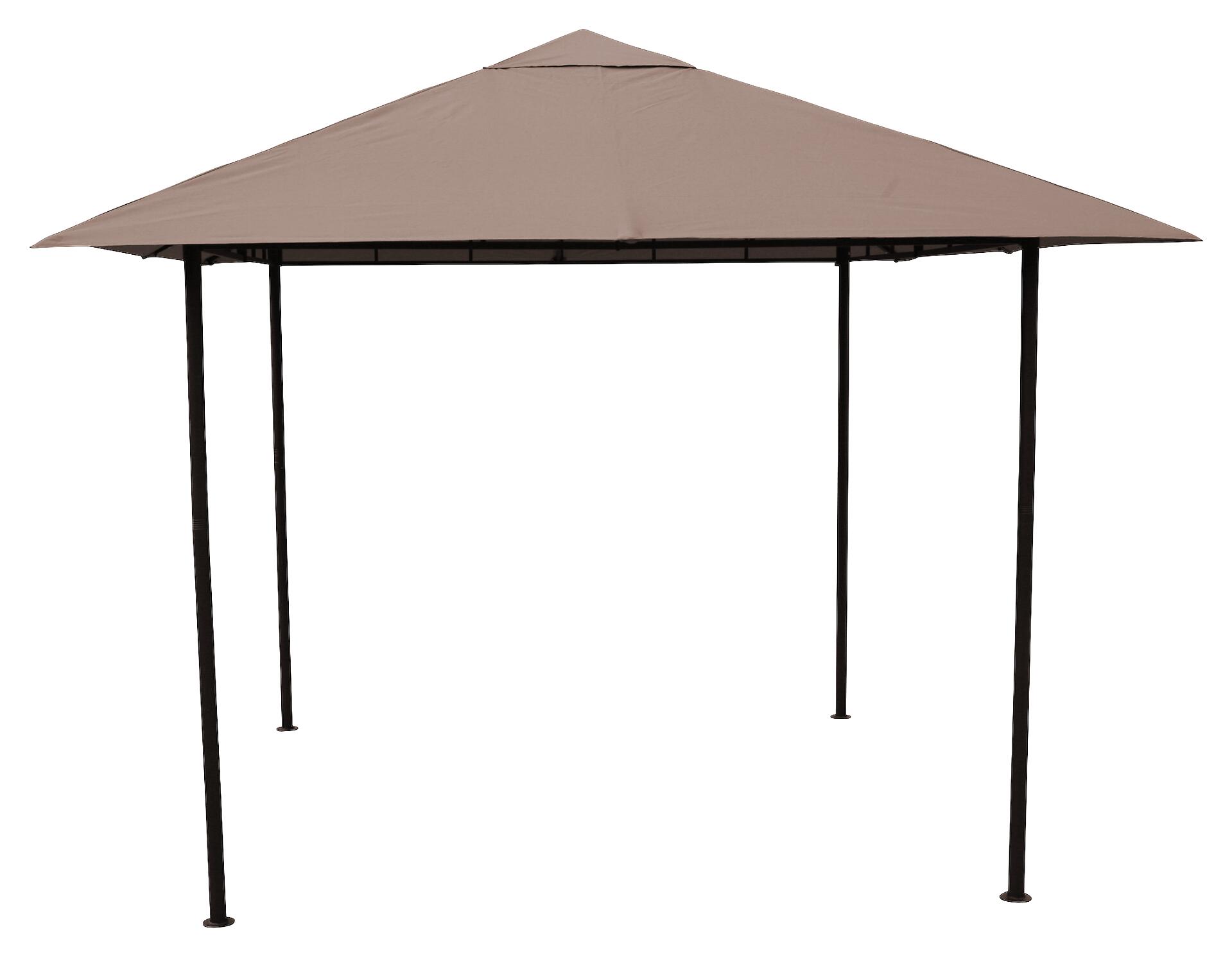 Grasekamp Pavillon Amalfi Flex taupe Stahl B/H/L: ca. 300x253x300 cm