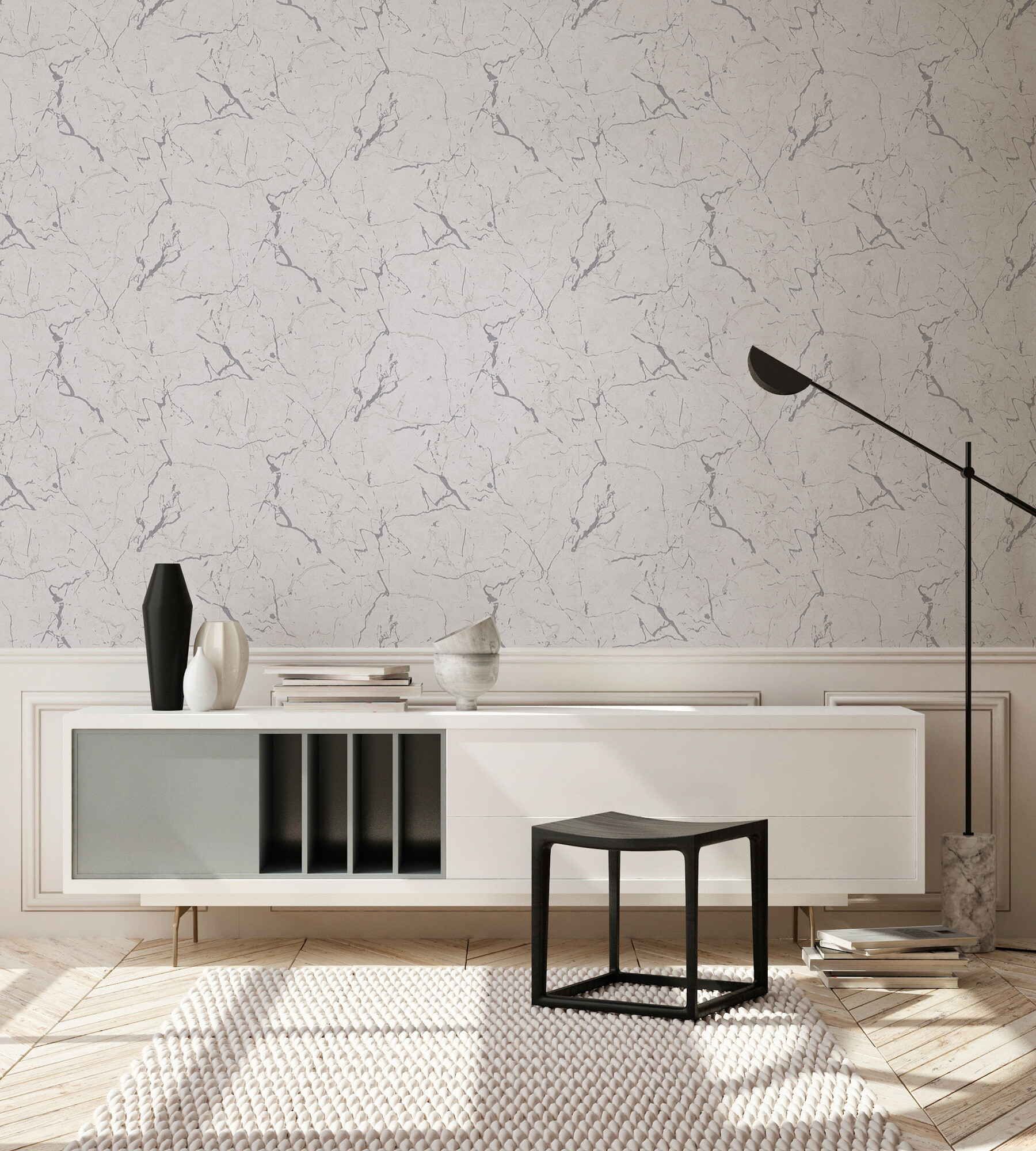 A.S.Creation Vliestapete grau B/H/D: ca. 53x1005x8 cm