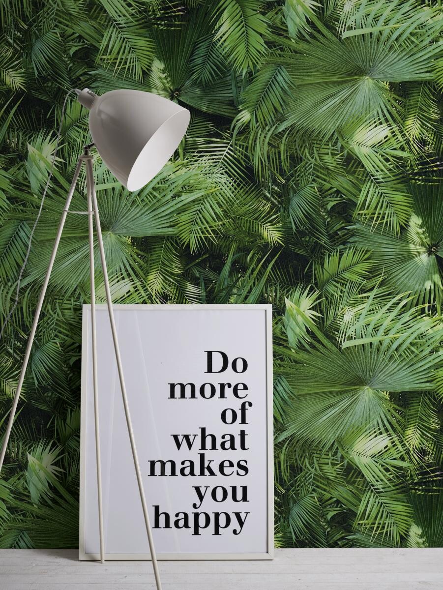 Vliestapete Palmen grün B/L: ca. 53x1005 cm