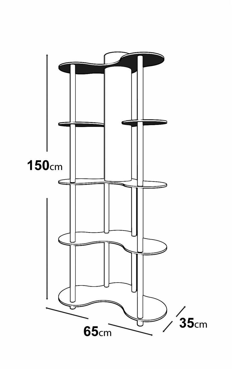 Opviq Stehleuchte nussbaum PVC MDF B/H/T/L/D: ca. 17x150x17x17x17 cm E27 1 Brennstellen
