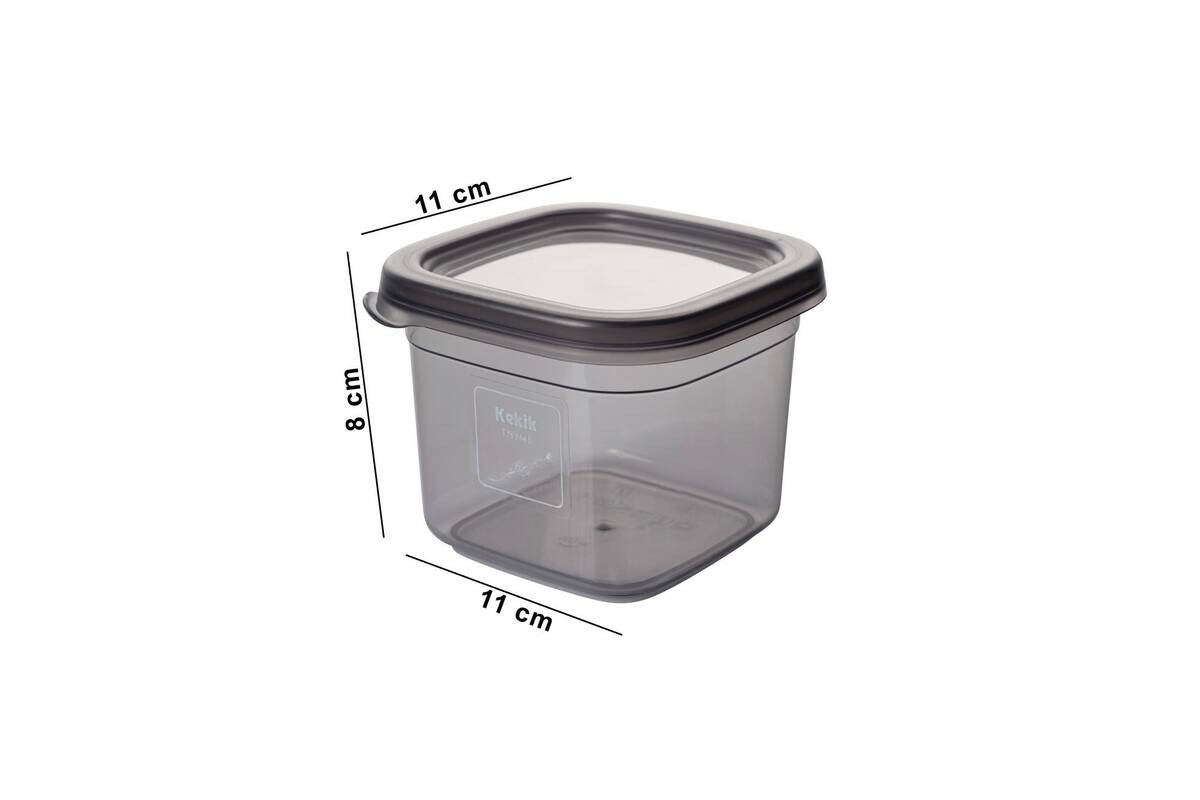 HermiaConcept Vorratsdosenset 12-tlg. anthrazit B/H/T/L/D: ca. 10x9,5x10x10x10 cm