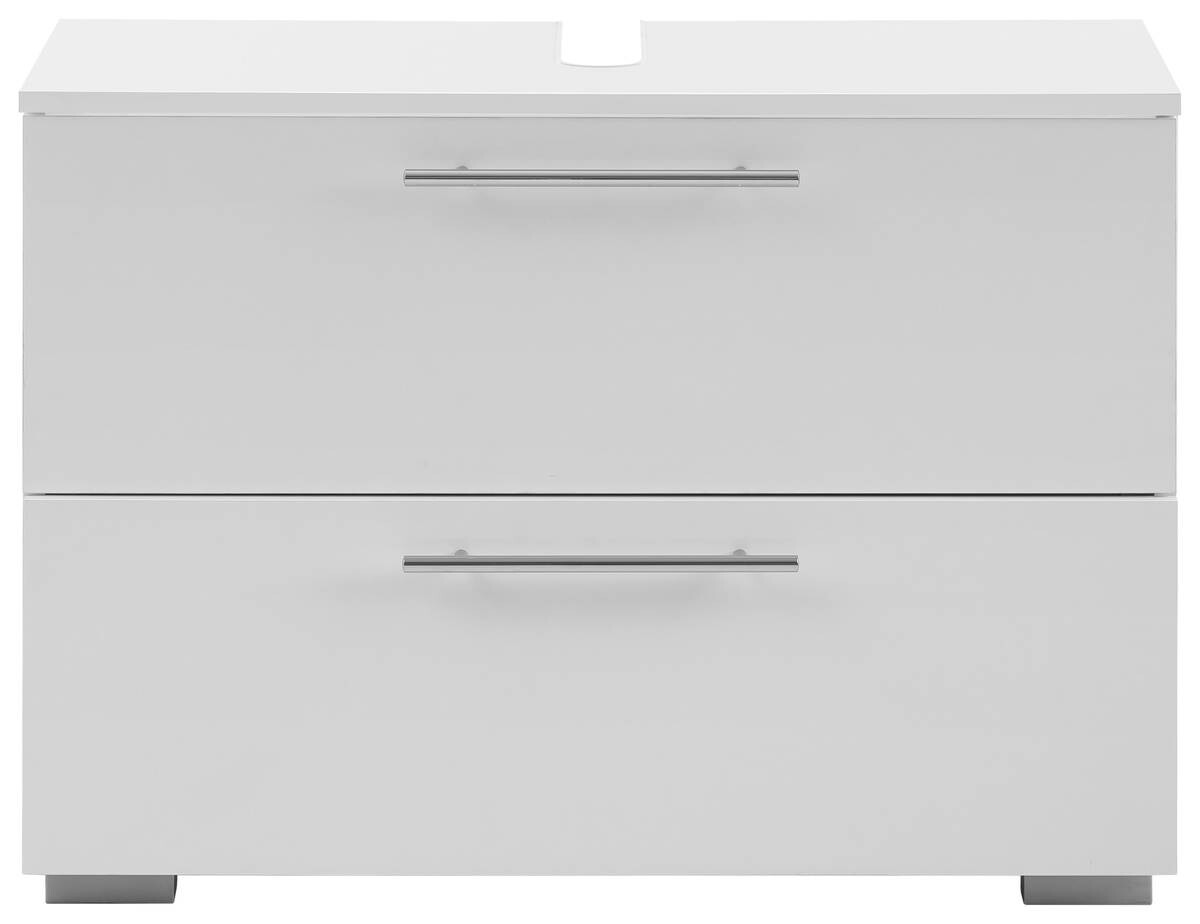 Waschbeckenunterschrank Carlos perlweiß Optik B/H/T: ca. 80,2x59,1x35 cm