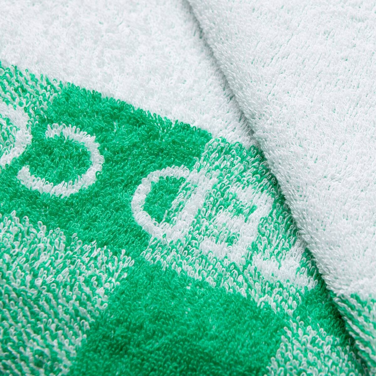 BENETTON Kinder-Strandtuch grün Baumwolle B/L: ca. 140x70 cm