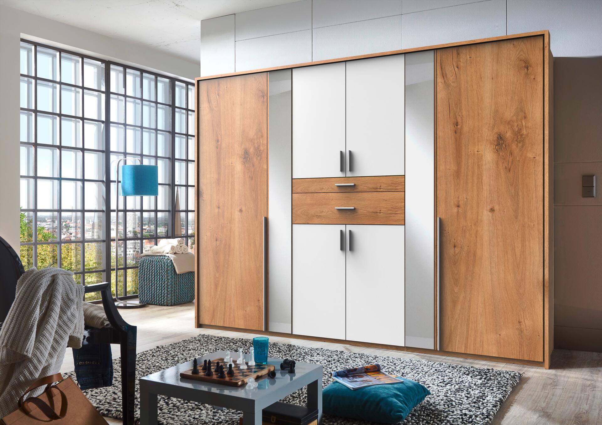 Kleiderschrank Odessa Eiche Nachbildung B/H/T: ca. 270x208x58 cm