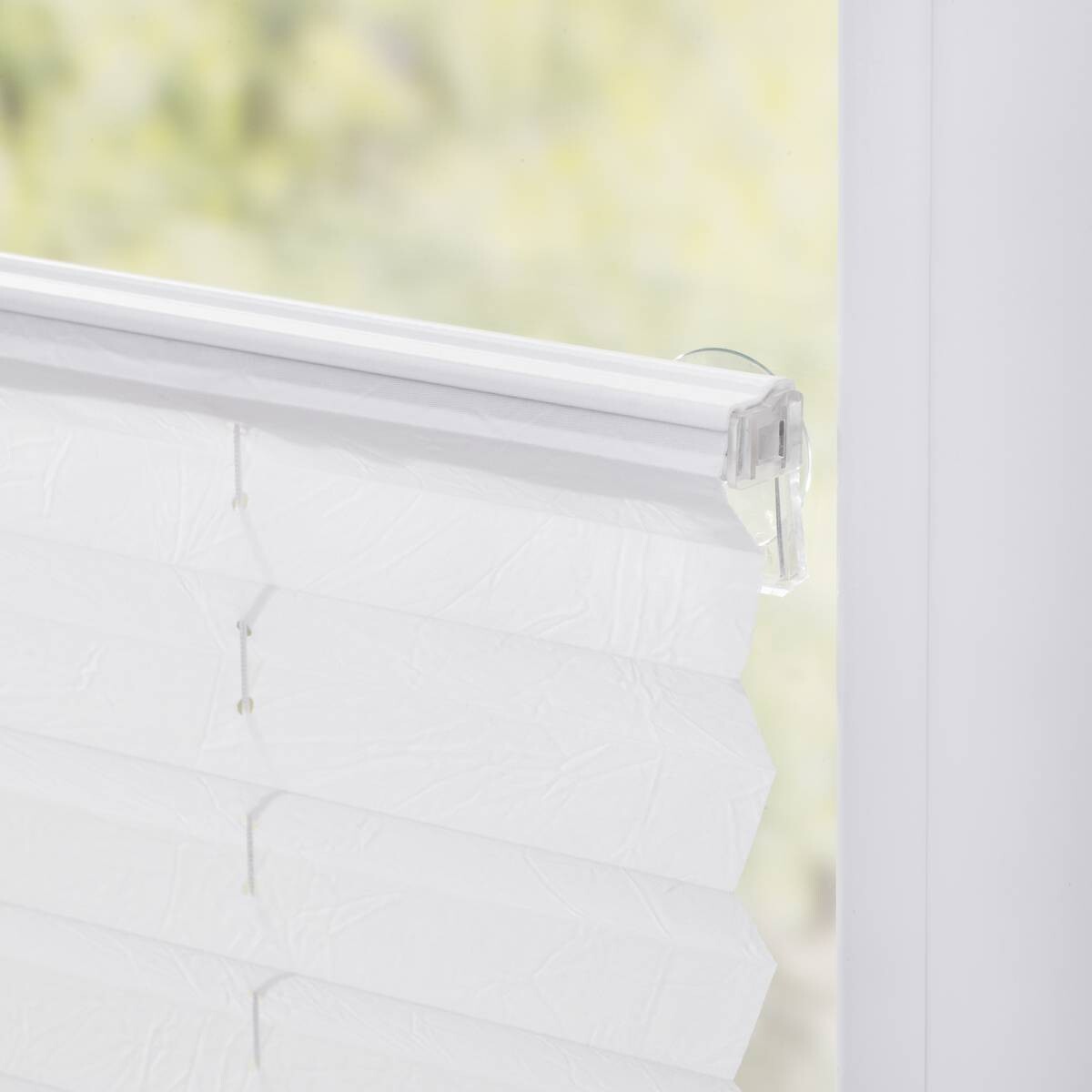 LICHTBLICK Spannplissee weiß B/L: ca. 55x130 cm