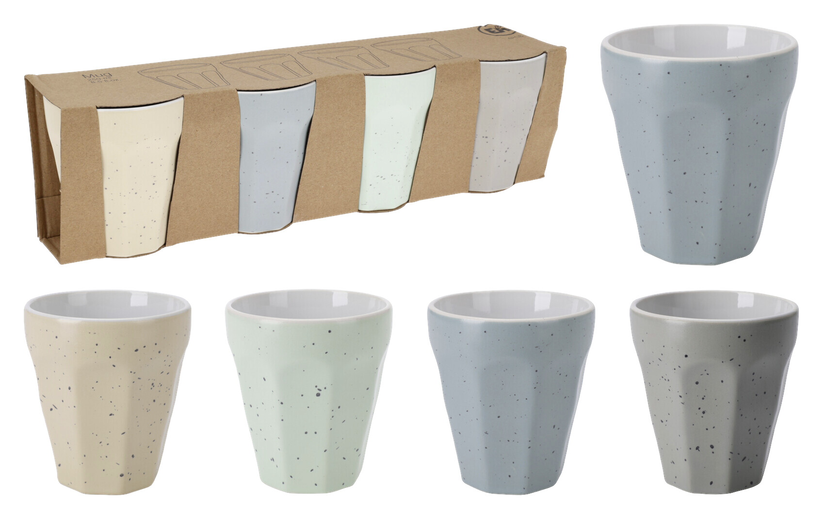 Kaffeebecher multicolor Porzellan Kaffeebecher multicolor Porzellan