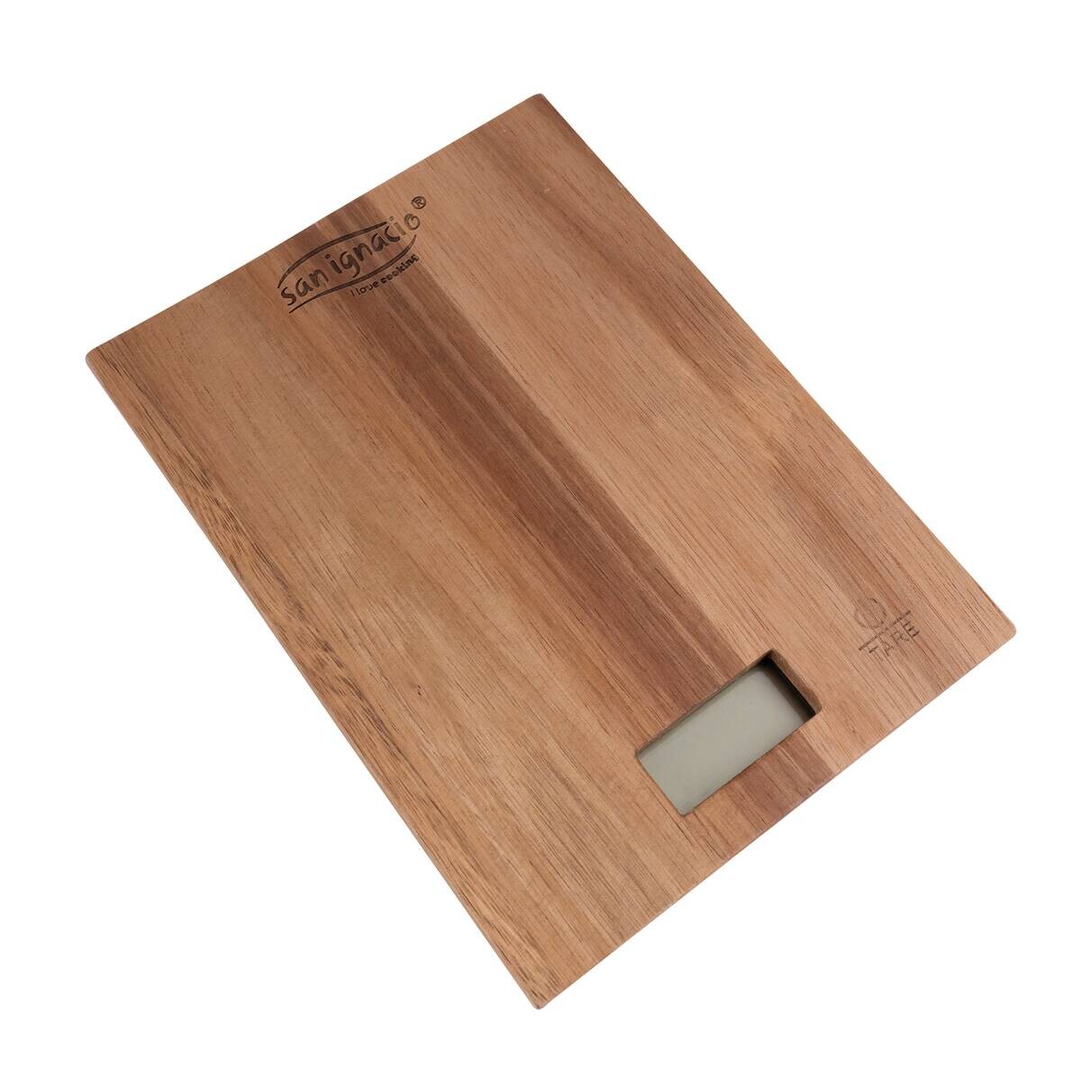SAN IGNACIO Küchenwaage AGROS natur Akazie B/L: ca. 15x20 cm