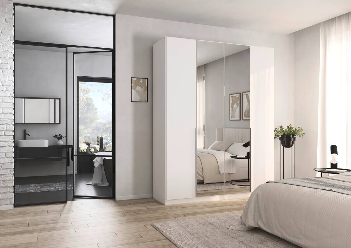 Kleiderschrank Alabama Alpinweiß B/H/T: ca. 181x229x54 cm