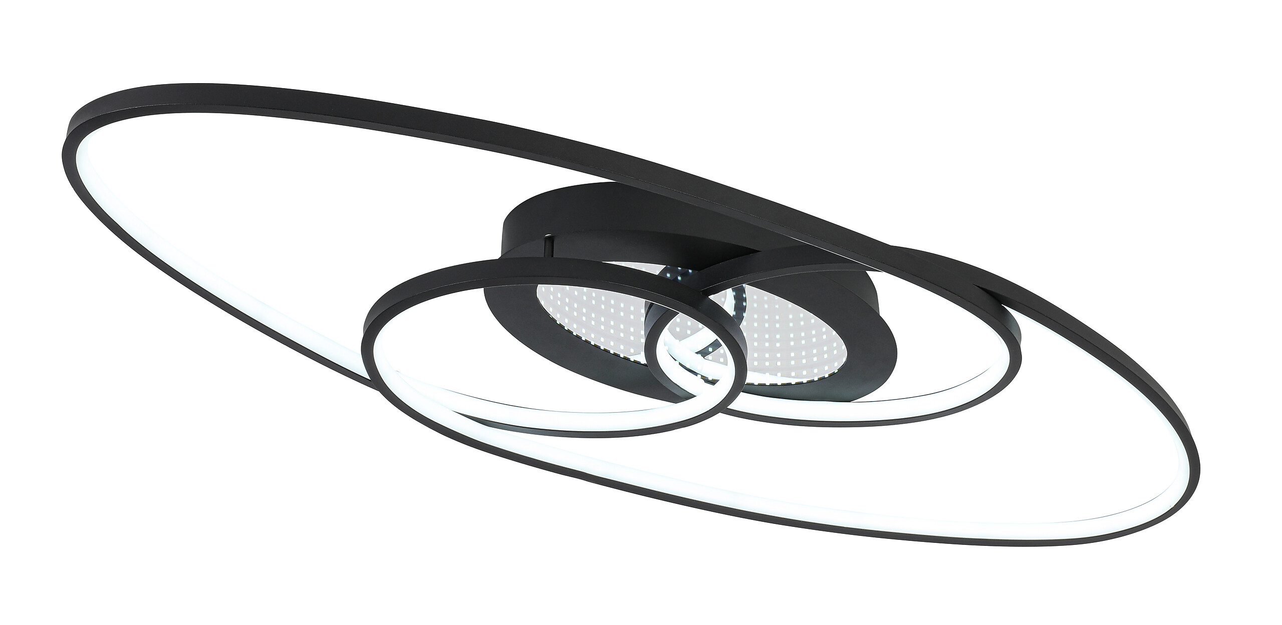 Nolo LED-Deckenleuchte Flow schwarz Metall B/H/L: ca. 30x7,5x85 cm
