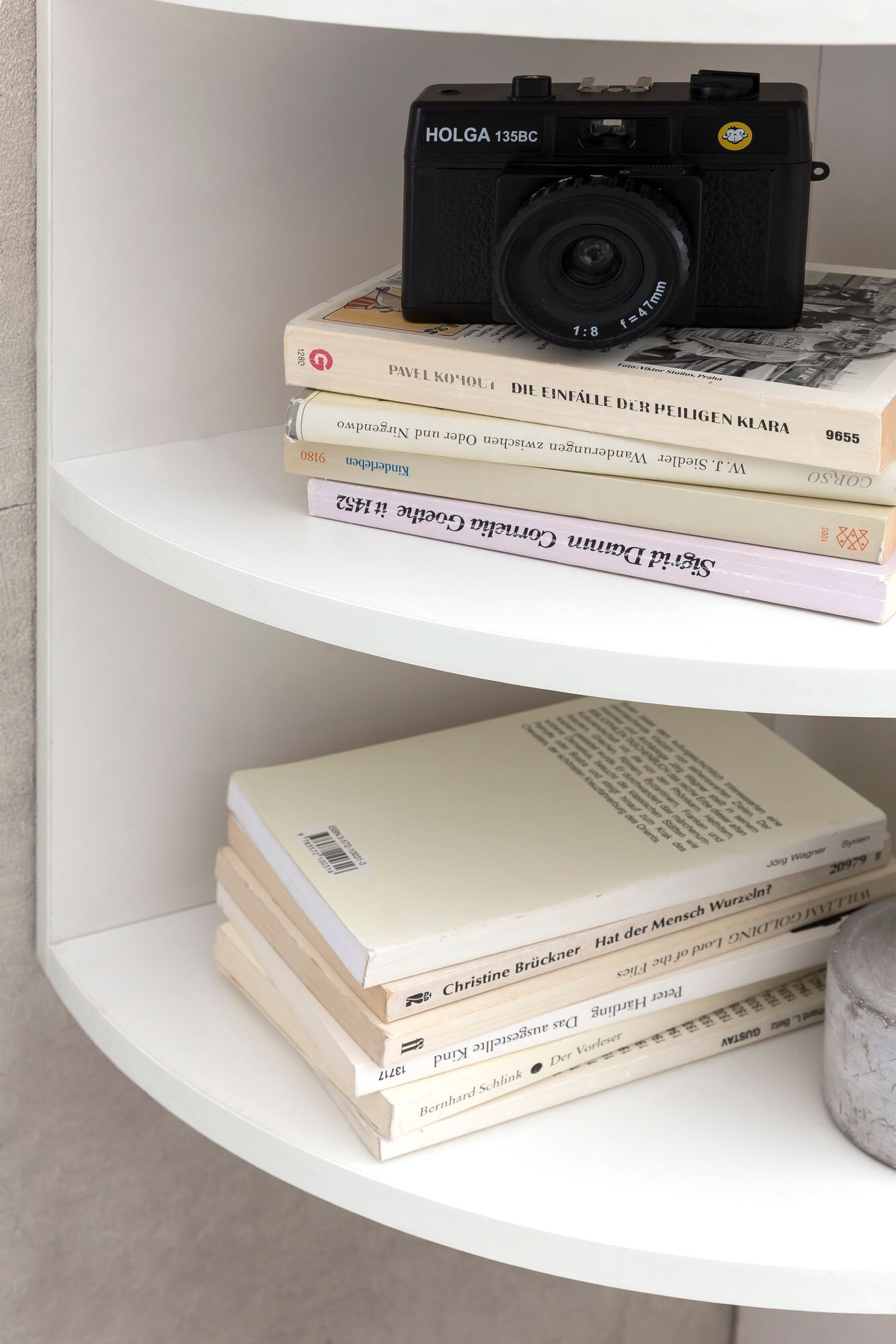 Eckregal weiß B/H/T: ca. 30x60x30 cm