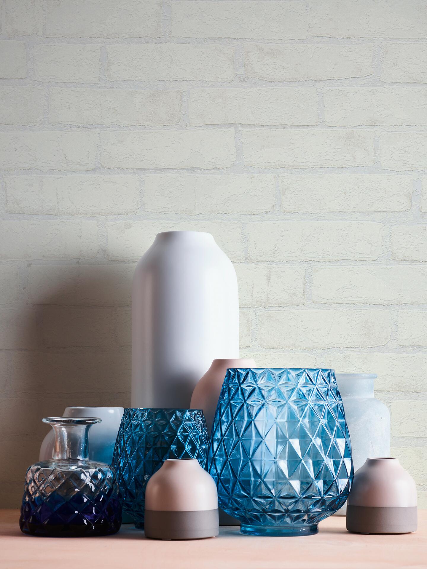 A.S.Creation Vliestapete Best of Wood`n Stone 2nd Edition Steine weiß B/L: ca. 53x1005 cm