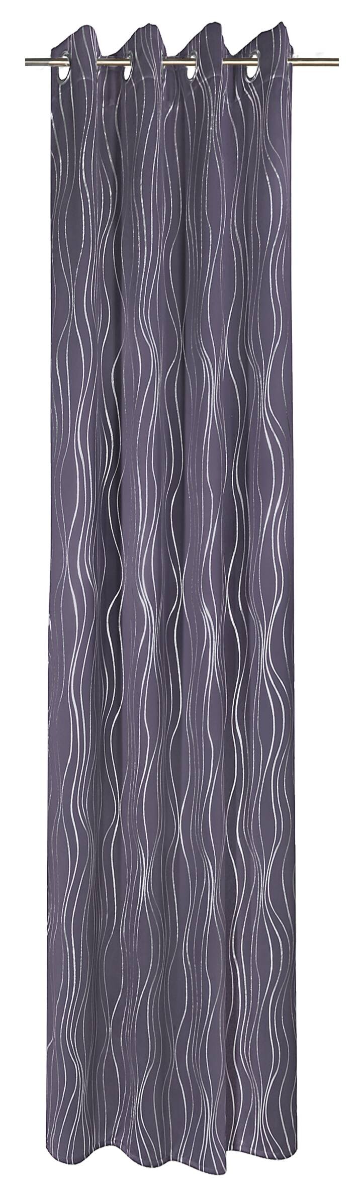 Verdunklungsvorhang Monaco grau B/L: ca. 135x245 cm