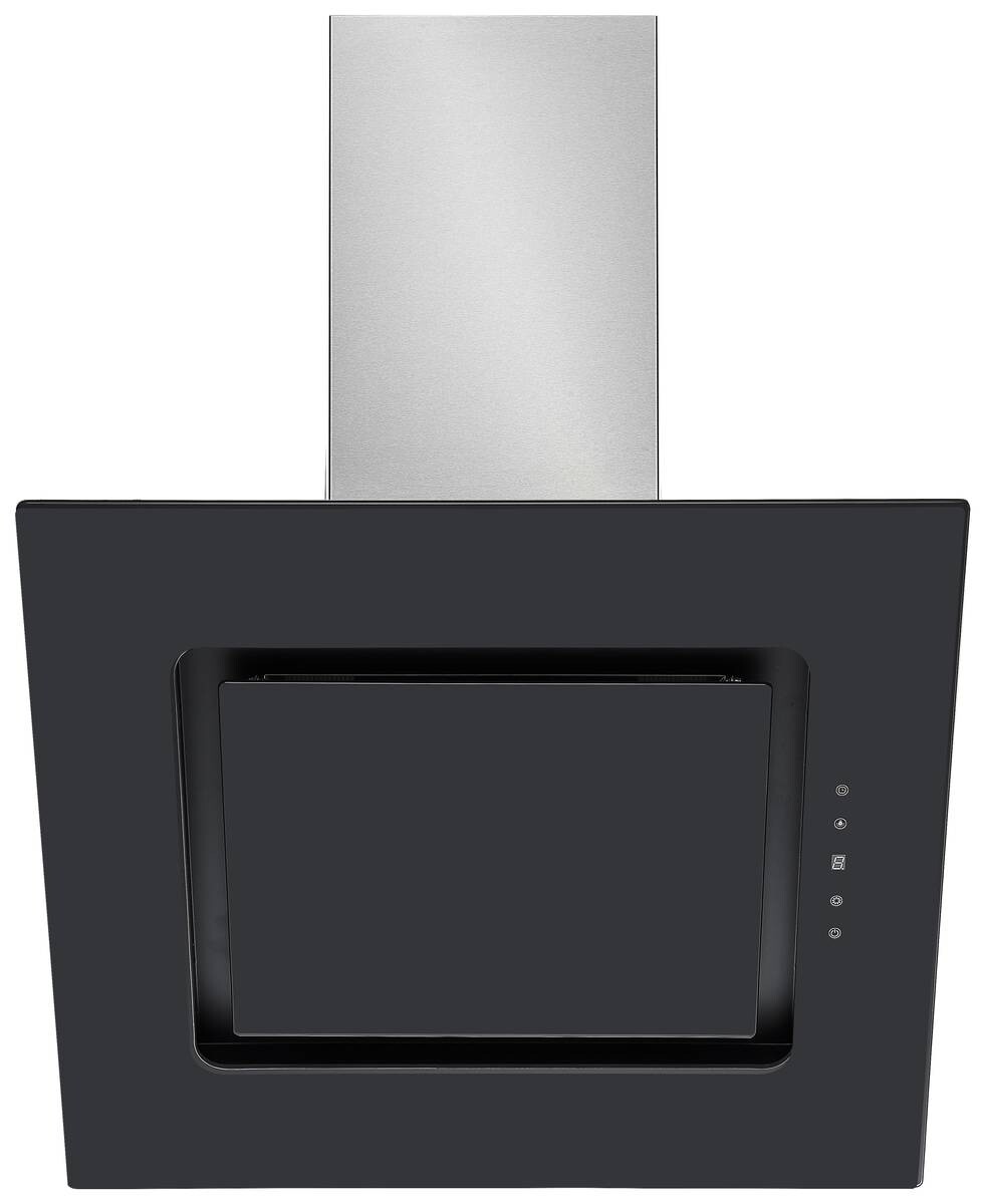 Respekta Dunstabzugshaube CH99040-60S schwarz Glas Edelstahl B/H/T: ca. 59,5x45,5x42,3 cm