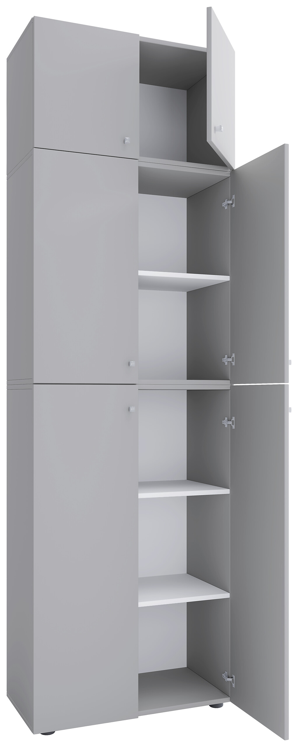 Kleiderschrank Lona grau