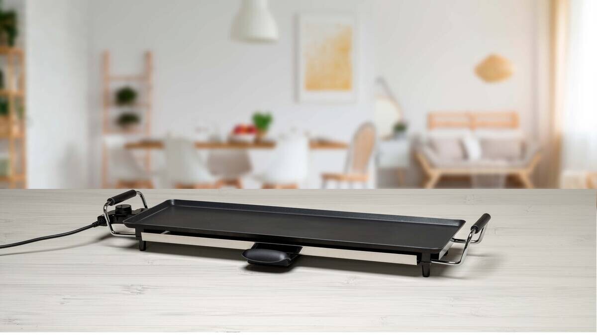 alpina Elektro-Tischgrill schwarz Metall B/L: ca. 70x23 cm