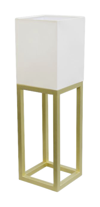 Näve Leuchten Tischleuchte NV3131811 beige Metall Kunststoff Textil B/H/L: ca. 19x65x19 cm E27 1 Brennstellen