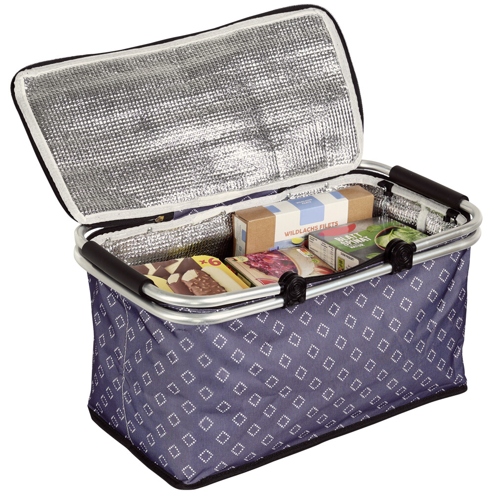 Kesper Einkaufskorb blau Polyester B/H/L: ca. 29x50x255 cm