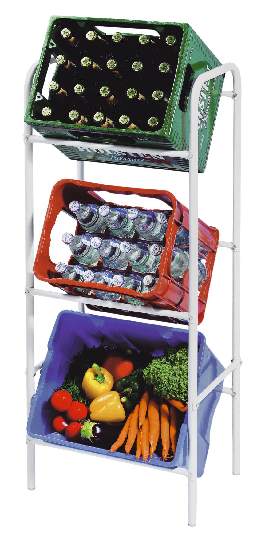 Kastenständer silber Stahlrohr