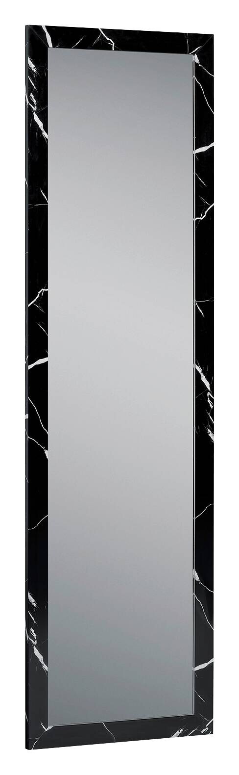 Türhängespiegel Babsy schwarz Marmor B/H/T: ca. 37x127x2 cm