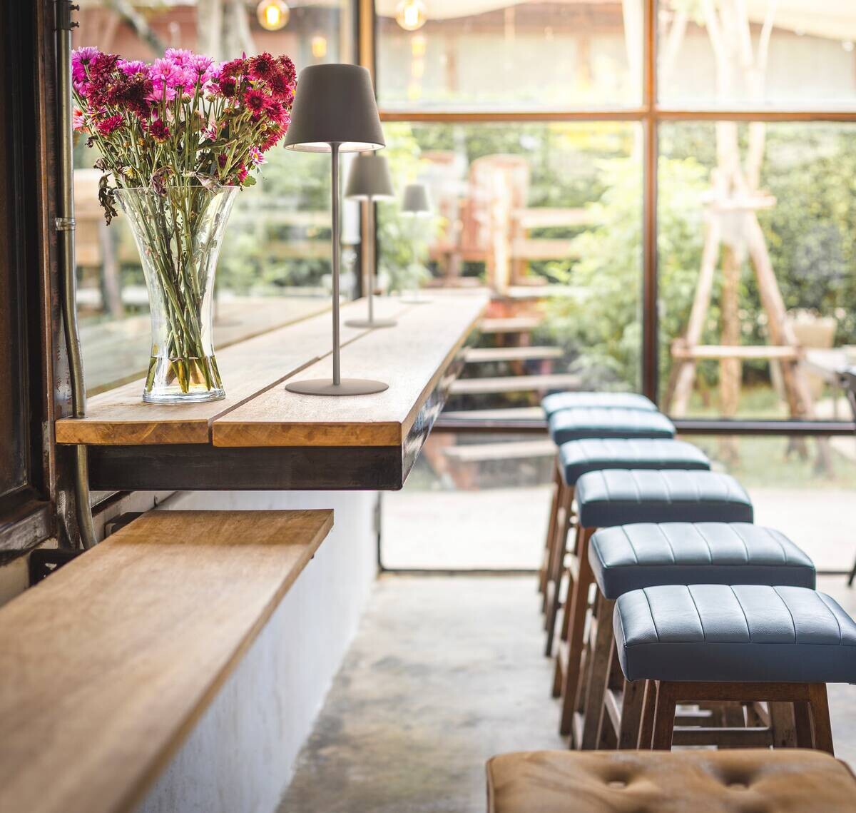 easy! by FHL Tischleuchte 850342 Cosenza grau Metall H/D: ca. 38x12 cm 1 Brennstellen