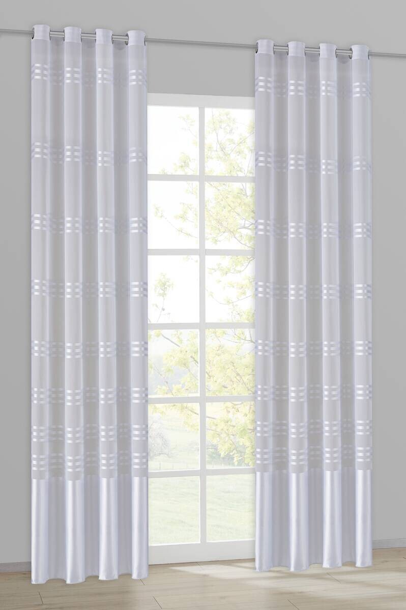 POCOline Ösenvorhang Chicago weiß B/L: ca. 150x245 cm