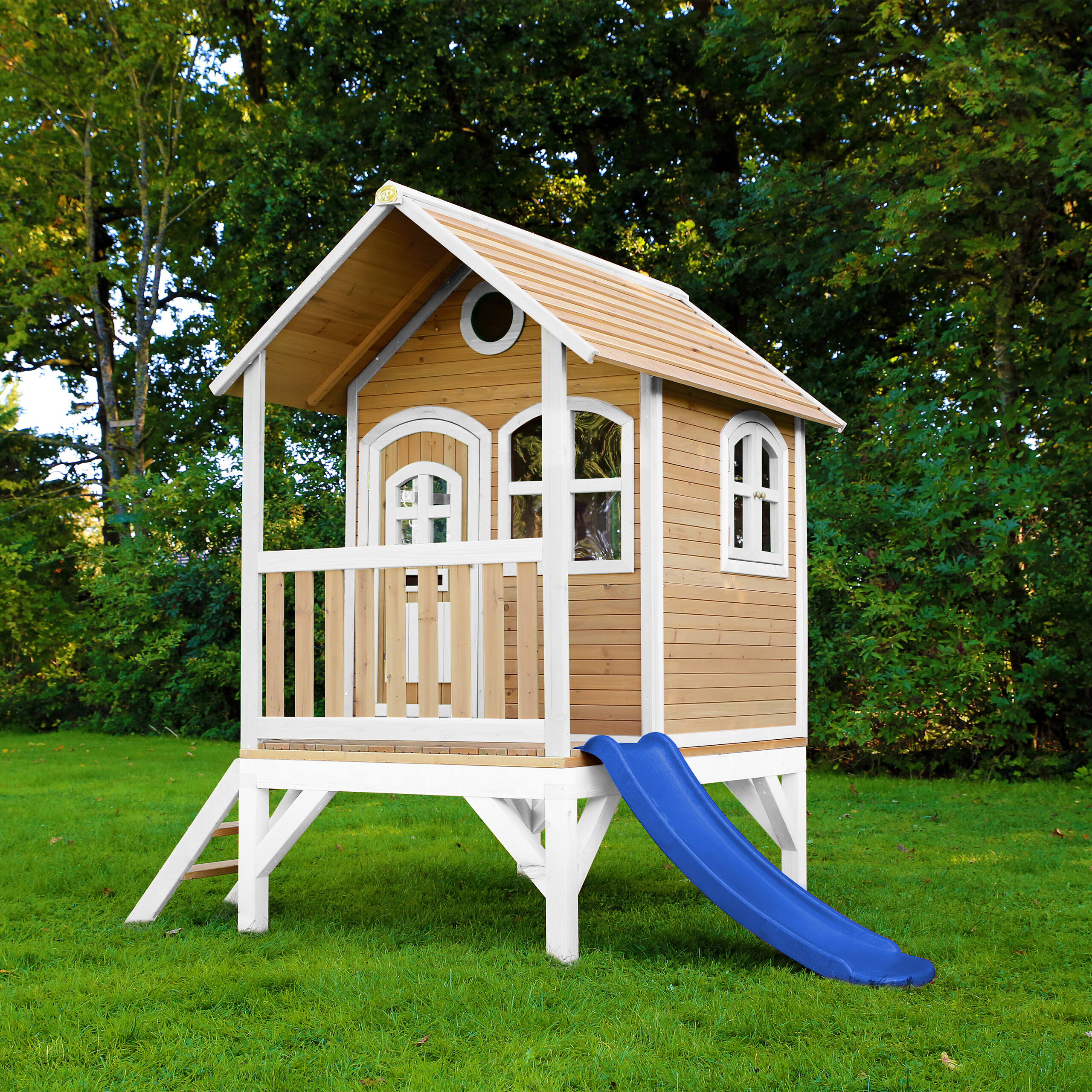 AXI Spielhaus Tom braun B/H/L: ca. 287x231x191 cm