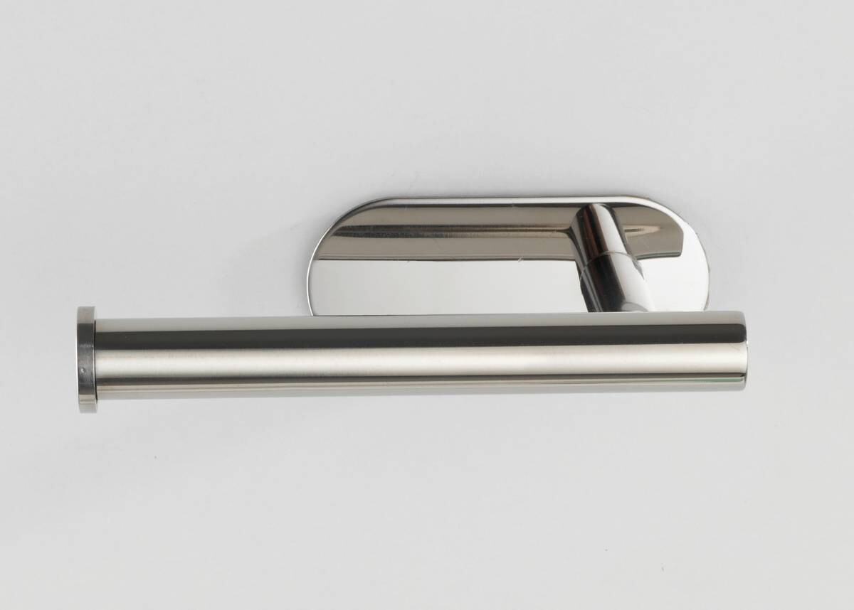 Turbo-Loc Toilettenpapierhalter silber Metall B/H/T: ca. 4,5x16x7 cm