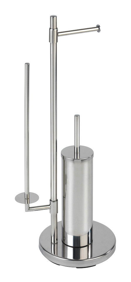 WENKO Stand-WC-Garnitur Chrom Edelstahl