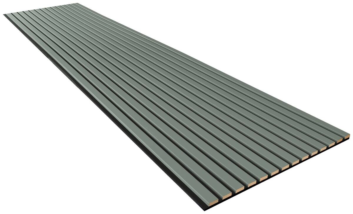 Wand- und Akustikpaneel salbei L/B/H: ca. 240x56,1x1,9 cm pro Stück