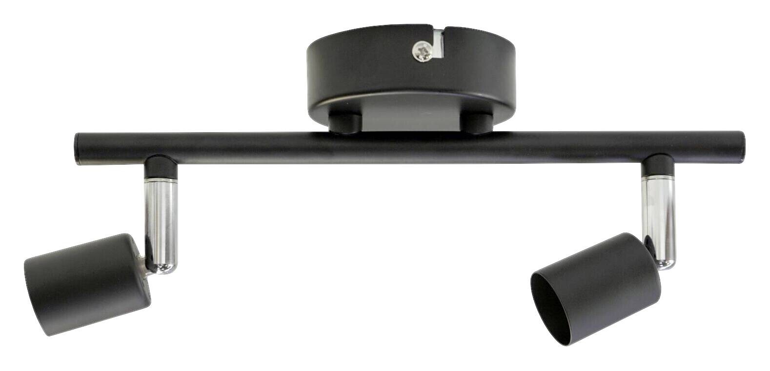 POCOline Spots Joris schwarz Metall L: ca. 25 cm GU10 2 Brennstellen