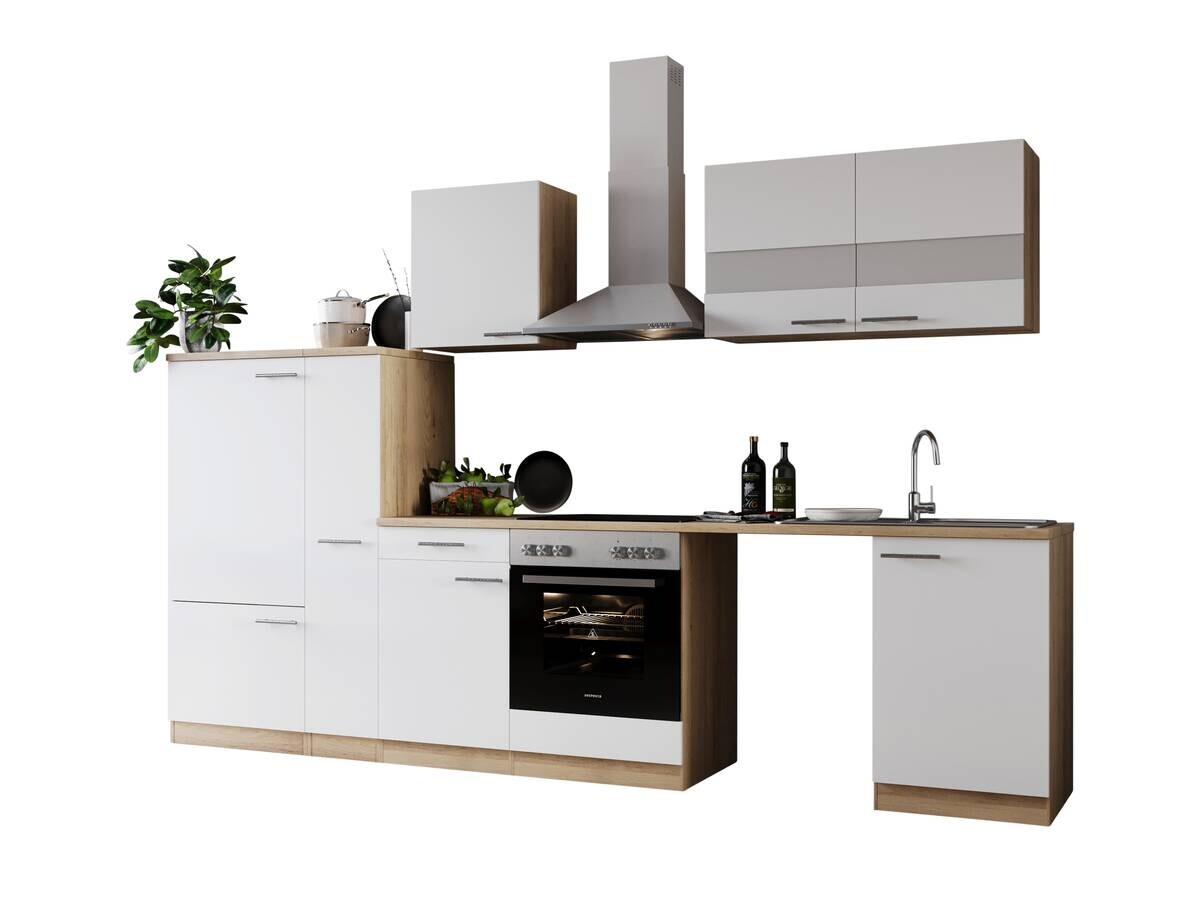 Respekta Küchenblock Merle weiß B/H/T: ca. 310x200x60 cm