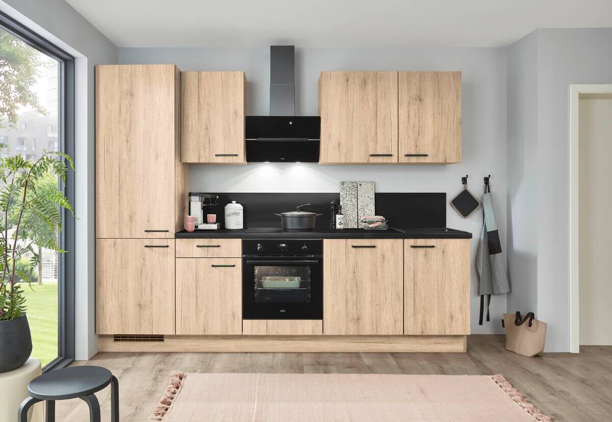 nobilia Küchenblock Flair Schilf B/H/T: ca. 280x201,6x60 cm