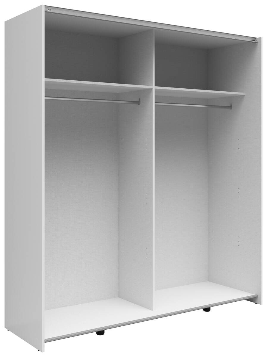 Schwebetürenschrank Time weiß Eiche Artisan Nachbildung B/H/T: ca. 170,3x190,5x59 cm Schwebetürenschrank Time weiß Eiche Artisan Nachbildung B/H/T: ca. 170,3x190,5x59 cm