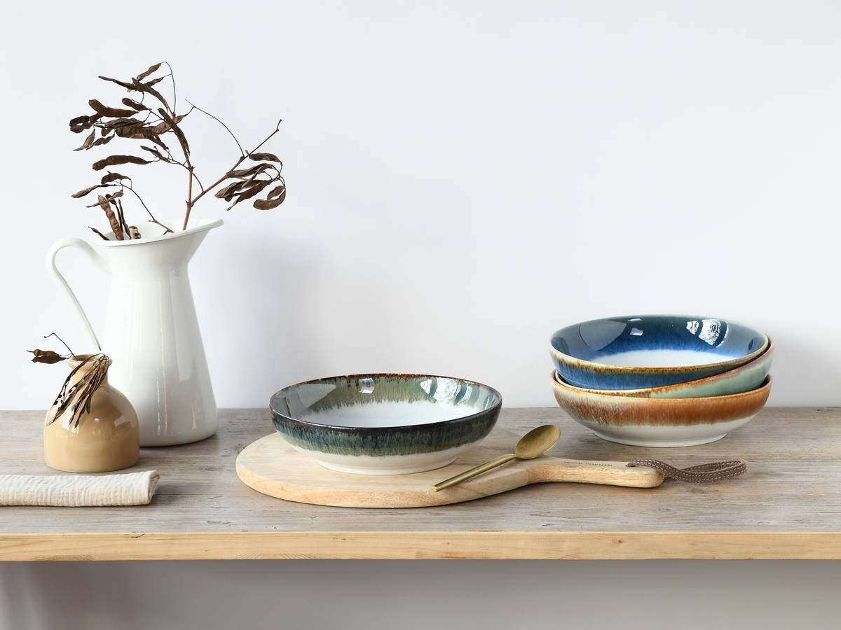 CreaTable Müslischalenset Cascade Bowls Mix Poke bunt Steinzeug