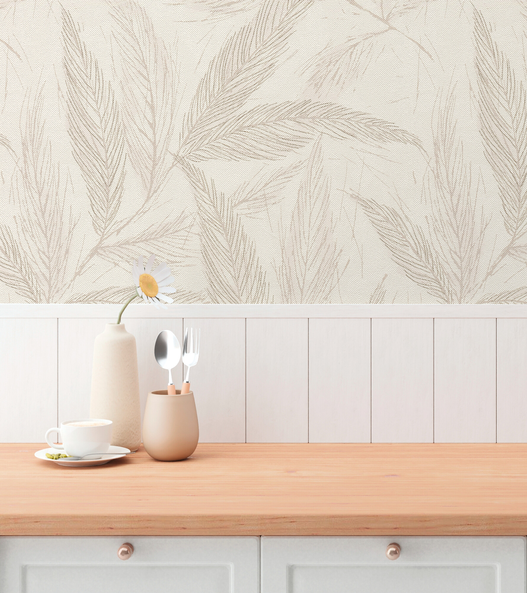 A.S.Creation Vliestapete creme beige grau B/H/D: ca. 53x1005x9,3 cm