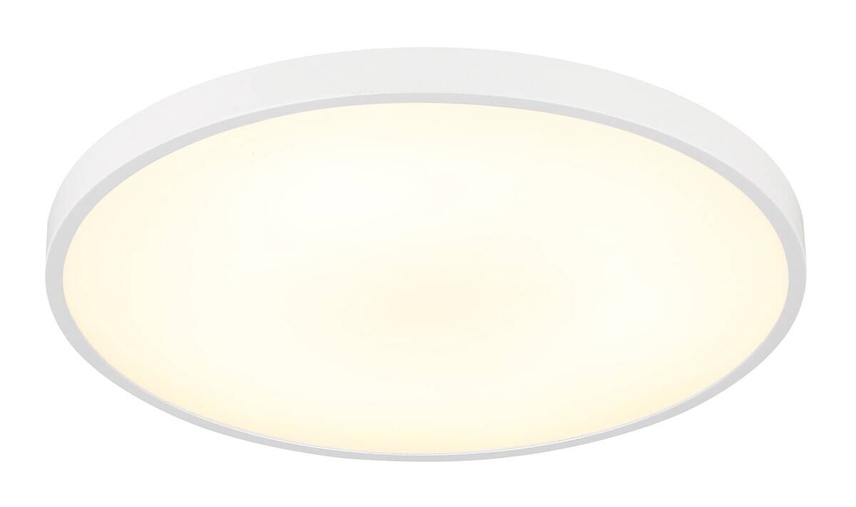 GLOBO Deckenleuchte weiß Opal Kunststoff H/D: ca. 3,55x23 cm 1 Brennstellen