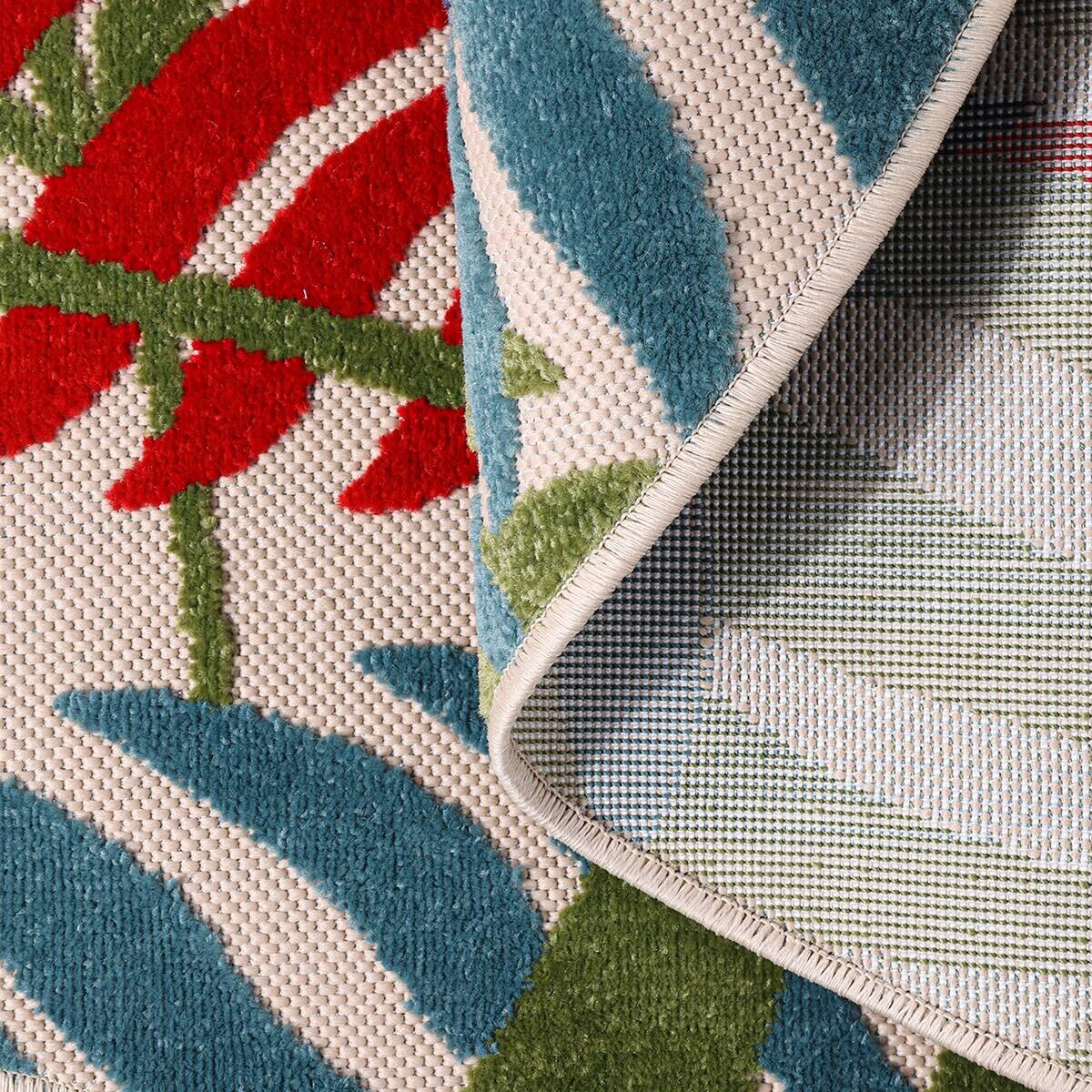 Sanat Outdoorteppich FLORAL bunt B/L: ca. 200x200 cm