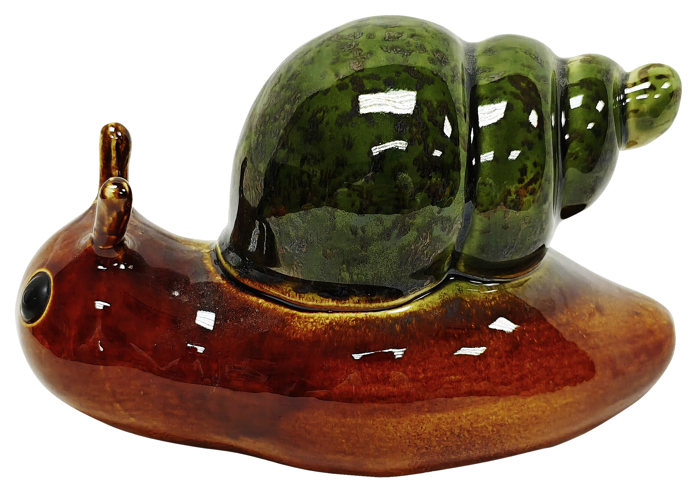 Dekorationsartikel grün Porzellan B/H/L: ca. 11x12x17 cm