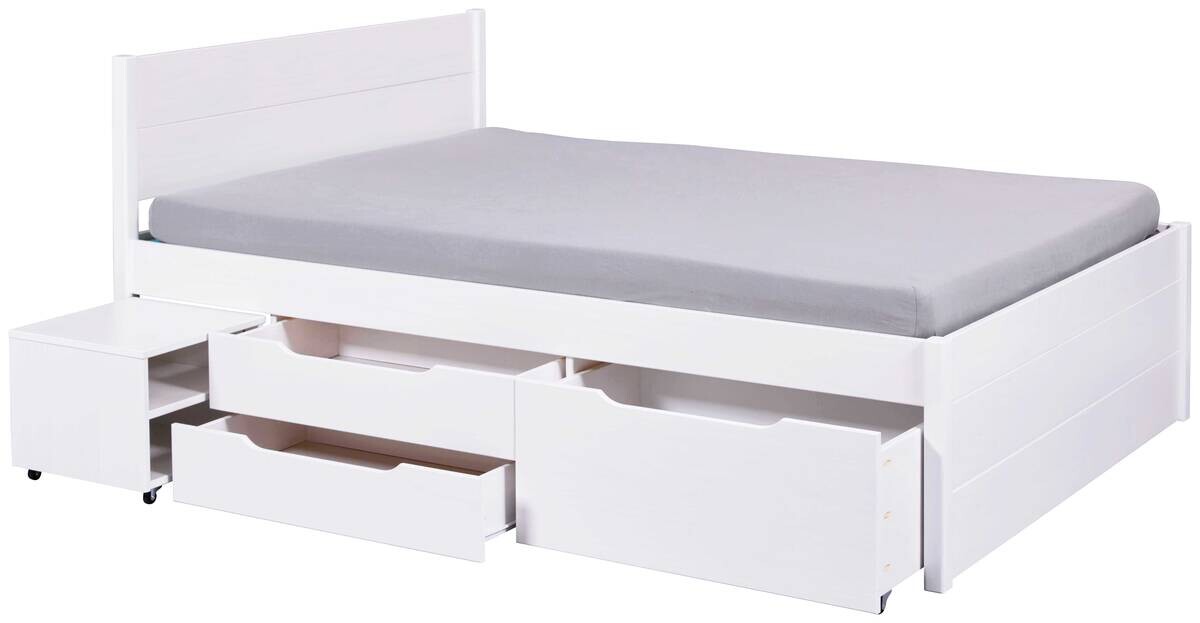 Funktionsbett Efetivo weiß