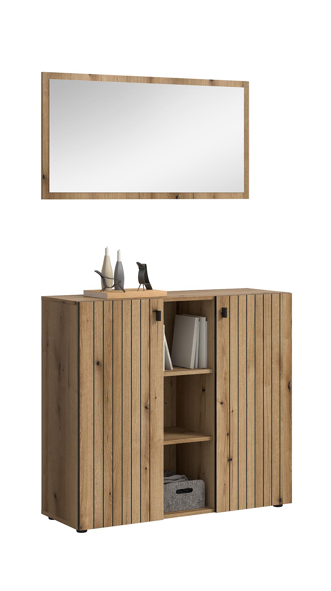 Garderobenset STATION Evoke Oak Nachbildung B/H/T: ca. 106x192x37 cm Garderobenset STATION Evoke Oak Nachbildung B/H/T: ca. 106x192x37 cm