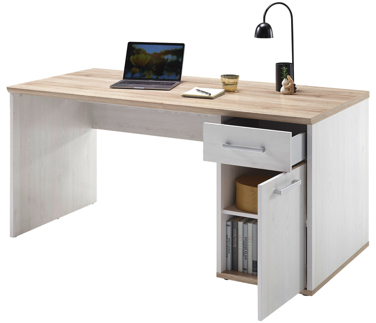 Schreibtisch Romance Sibiu Lärche Nachbildung San-Remo Nachbildung B/H/T: ca. 160x76x73 cm