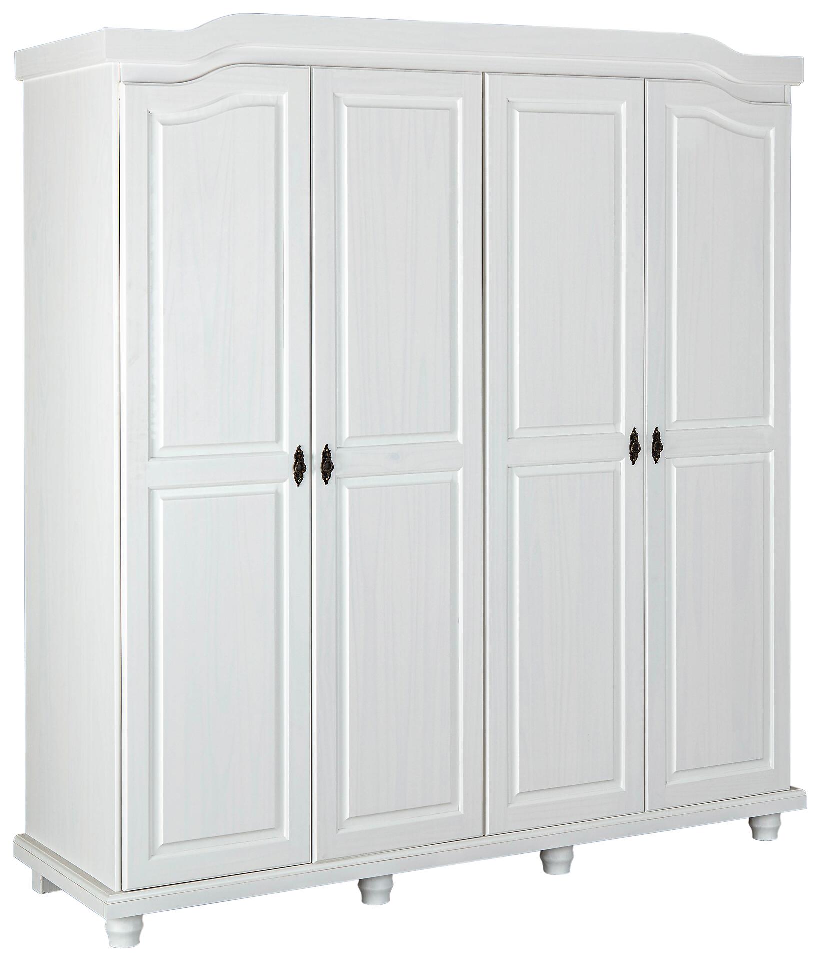 Kleiderschrank Isny weiß B/H/T: ca. 182x198x60 cm