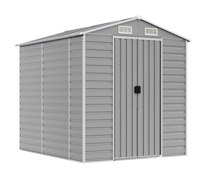 vidaXL Gartenhaus grau B/H/T: ca. 191x198x215 cm