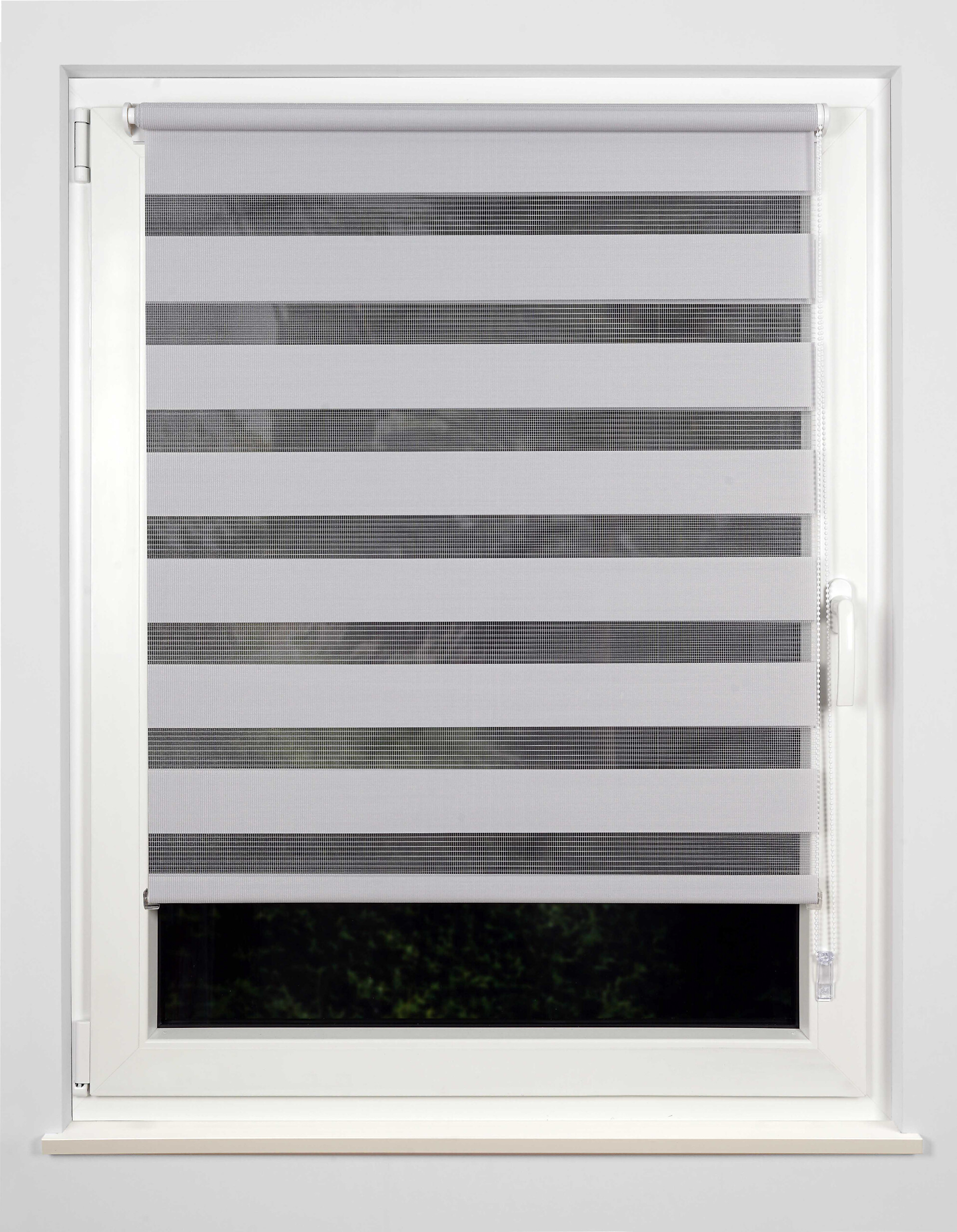 Doppelrollo Just grau B/L: ca. 90x160 cm