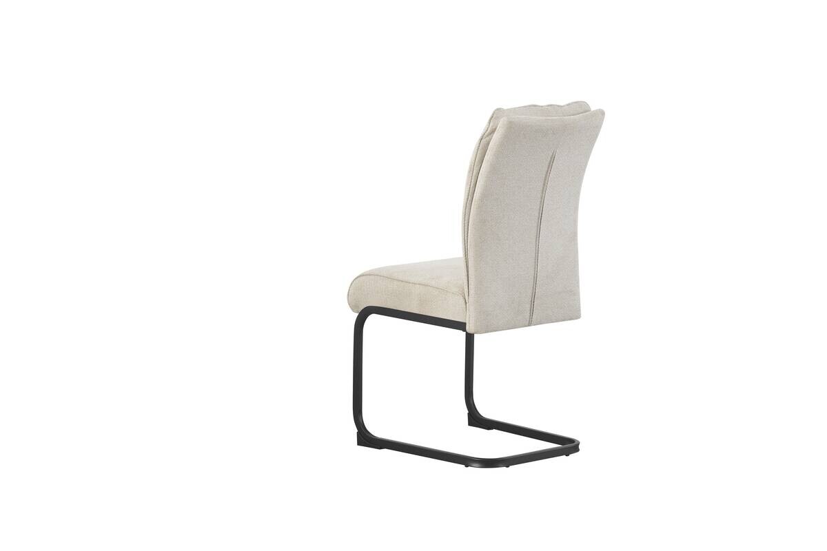 Schwingstuhl FRIEDA, 2er Set creme schwarz B/H/T: ca. 47x94x61 cm