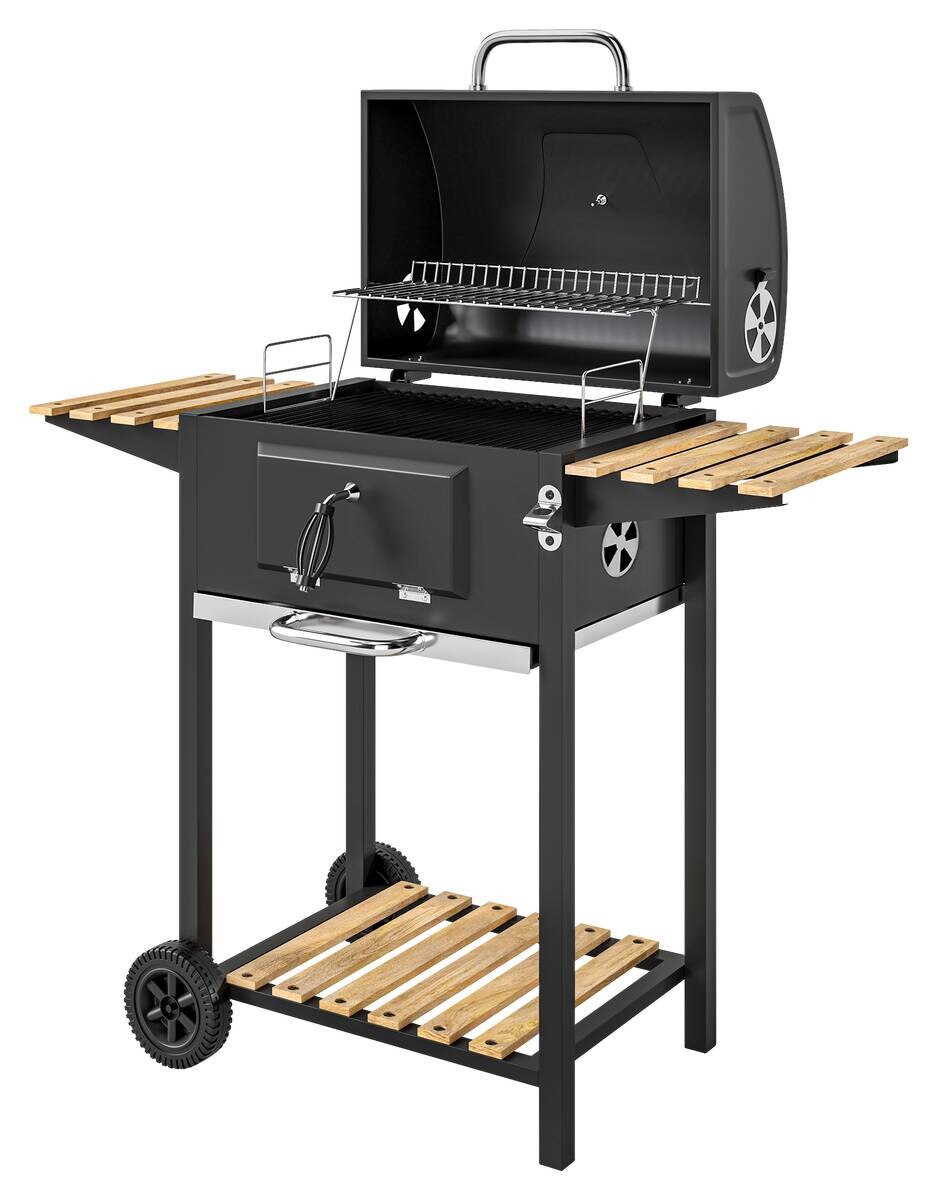 Outsunny Holzkohlegrill Kiefer B/H/L: ca. 58x107x112 cm